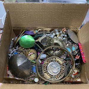 Almost 5 lbs of Craft Jewelry Box - Upcycle - Repurpose